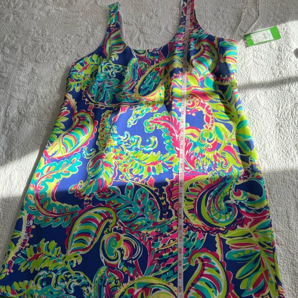 NWT Lilly Pulitzer XL Poppy Dress In ‘Toucan Play’ Print 100% silk w/poly lining - Picture 3 of 16